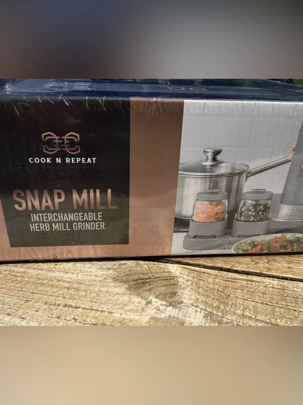 Snap Mill Interchangeable Herb Mill Grinder - Gray